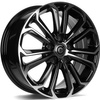 FELGI CARBONADO PANTHER 5x108 6.5x16 ET45 Black Front Polished
