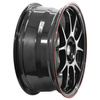 FELGI INTER ACTION PHOENIX 5x100 7x17 ET37 Gloss Black Red