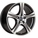 FELGI RONAL R55 5x112 8.5x18 ET45 Matt Black Front Diamond Cut