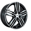 FELGI RONAL R57 5x112 7.5x19 ET55 Black Front Diamond Cut
