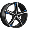 FELGI RONAL R62 Blue 5x110 8.5x20 ET35 Jetblack Matt Front Diamond Cut