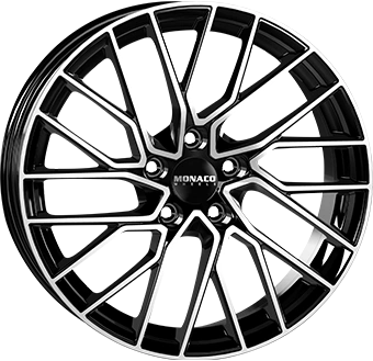 Felgi MONACO GP11 5x114.3 8x19 ET40 Gloss Black Polished