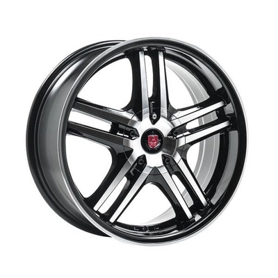 FELGI AXE EX5 5x108 7.5x17 ET35 Black Polished Lip