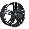 FELGI RONAL R58 5x112 8x20 ET45 Jetblack White Rim