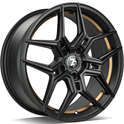 FELGI SEVENTY9 SV-B 5x112 8x18 ET35 Black Matt Gold Inner Lip