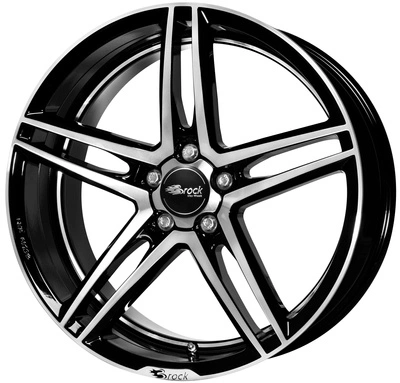 Felgi Brock B33 5x114.3 8.5x19 ET45 Glossy Black Polished