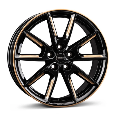 Felgi Borbet LX18 5x108 8x18 ET45 Black Glossy Gold Spoke Rim