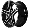 Felgi Brock B33 5x108 8.5x19 ET45 Glossy Black Polished