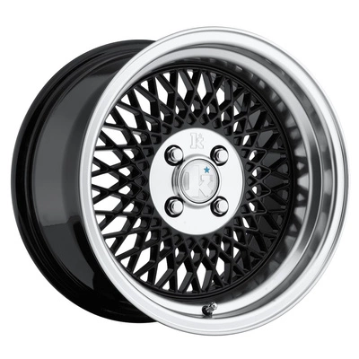 Felgi Klutch SL1 16x8 ET15 4x100 Gloss Black w/ Machined Lip