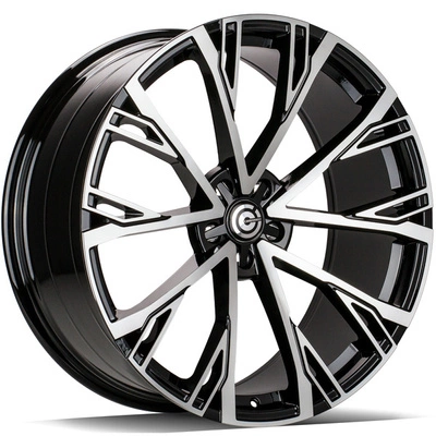Felgi Carbonado STAR 5x112 9.5x22 ET25 Black Front Polished