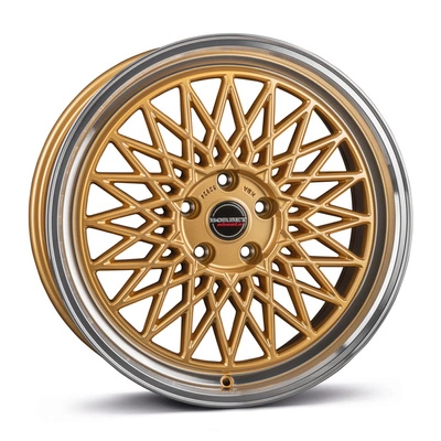 FELGI BORBET B 5x112 8x17 ET45 Gold Rim Polished