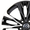 FELGI CARBONADO OSAKA 5x114.3 7x17 ET45 Black Front Polished