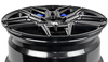 FELGI SEVENTY9 SV-B 5x120 8.5x20 ET35 Black Glossy Blue Inner Lip