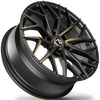 Felgi SEVENTY9 SV-C 5x114.3 8.5x19 ET40 Black Glossy Gold Front