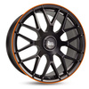 FELGI MAM GT1 5x112 9.5x19 ET42 MATT BLACK LIP ORANGE