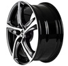 Felgi Brock B25 5x110 7.5x17 ET38 Glossy Black Polished