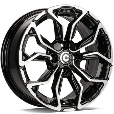 Felgi Carbonado EXPLODE 4x100 6.5x15 ET35 Black Front Polished