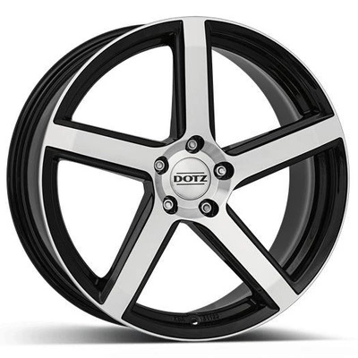 FELGI DOTZ CP5 DARK 5x114.3 7x17 ET45 Black Polished