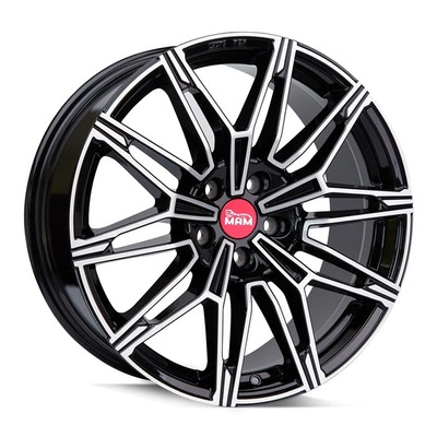 FELGI MAM B3N 5x112 8.5x19 ET45 BLACK FRONT POLISH