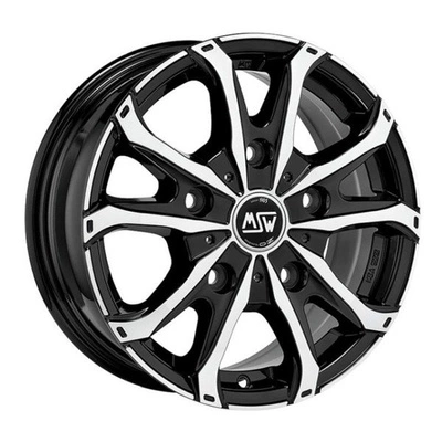 FELGI MSW 48 VAN 5x160 7.5x18 ET48 Gloss Black Full Polished