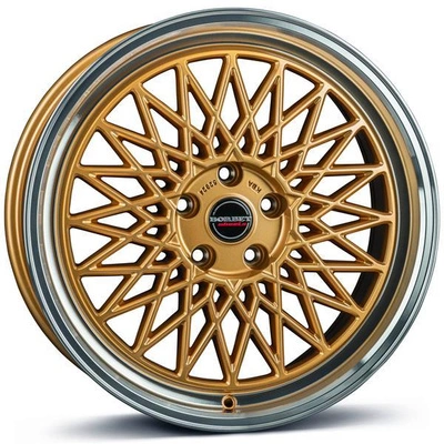 FELGI BORBET B 4x100 7x17 ET30 Gold Rim Polished