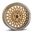 FELGI BORBET B 4x100 7x17 ET38 Gold Rim Polished