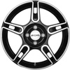 FELGI RONAL R52 4x108 5.5x15 ET25 Black Front Diamond Cut
