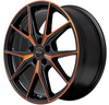 Felgi Brock B40 5x112 8x19 ET40 Black Orange Matt