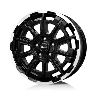 Felgi Brock B45 6x139.7 7.5x18 ET55 Glossy Black Polished