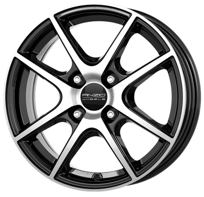 FELGI ANZIO SPLIT 4x100 6x15 ET38 Diamond Black Front Polished