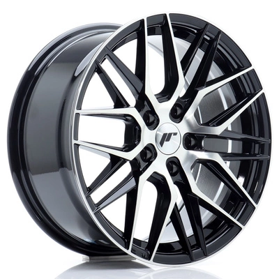 FELGI JAPAN RACING JR28 17x8 ET40 5x112 Gloss Black Machined Face