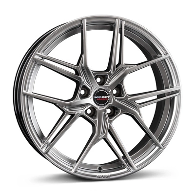 Felgi Borbet QX 5x114.3 8x19 ET40 Hyper Black Silver