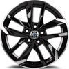 Felgi Carbonado RENNES 4x108 6.5x15 ET25 Black Front Polished