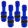 Zawór do felg niebieski X2 Series Blue Edition (skręcany, aluminiowy TR48E) - 4 szt - Carbonado