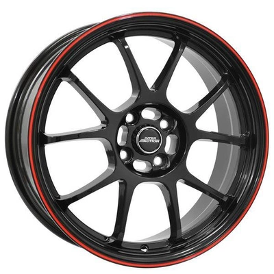 FELGI INTER ACTION PHOENIX 5x100 7x17 ET37 Gloss Black Red