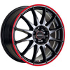 FELGI RONAL R54 5x114.3 6.5x15 ET45 Jetblack Red Rim
