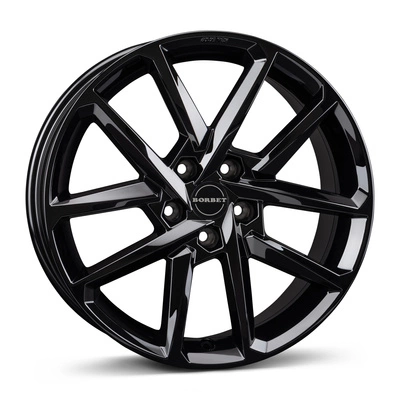 Felgi Borbet N 5x112 6.5x17 ET44 Black Glossy
