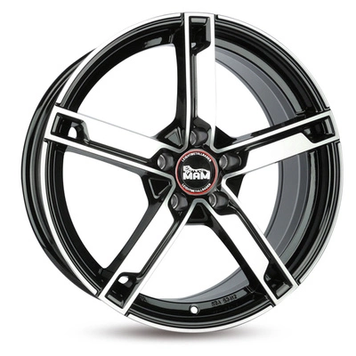 Felgi MAM W4 4x108 7x17 ET35 Black Front Polish