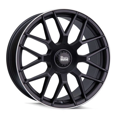 FELGI MAM GT1 5x108/114.3 8x18 ET45 Matt Black Lip Polish