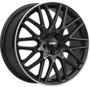 Felgi CMS C25 5x108 7x17 ET48 Gloss Black Polished lip