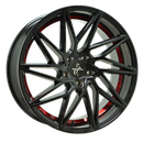 FELGI KESKIN KT20 5x112 8x18 ET45 BLACK PAINTED RED INSIDE
