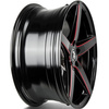 FELGI SEVENTY9 SV-N 5x112 8x18 ET35 Black Glossy Milled Red
