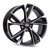 FELGI MAM RS6 5x108 8.5x19 ET45 BLACK FRONT POLISH