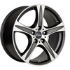 FELGI RONAL R55 5x127 9x19 ET48 Matt Black Front Diamond Cut