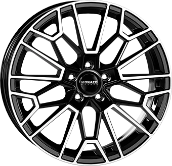 Felgi MONACO GP13 5x112 8x19 ET30 Gloss Black Polished