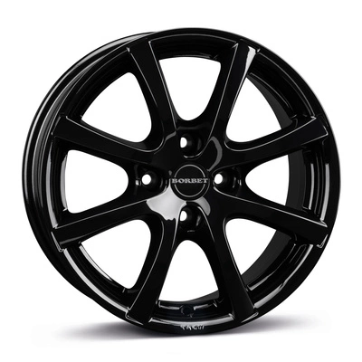Felgi Borbet LV4 4x100 5.5x14 ET43 Black Glossy