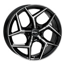 Felgi Rial SALENTO 5x112 8x18 ET40 Diamond Black Front Polished