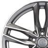 FELGI CARBONADO STYLE 5x112 7.5x17 ET35 Anthracite Front Polished