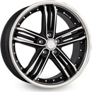 FELGI KESKIN KT11 5x108 8.5x20 ET45 Matt Black Front Polish Steel Lip