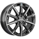 FELGI RONAL R60 5x114.3 6.5x16 ET45 Jetblack Front Diamond Cut